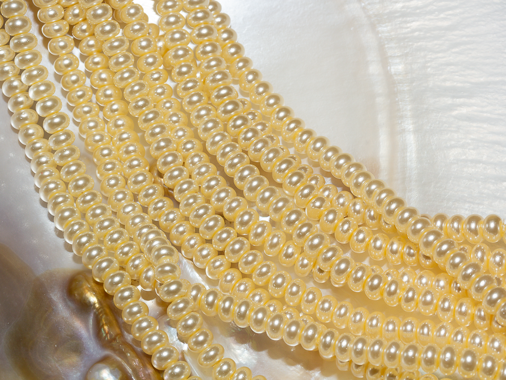 Жемчуг 4мм, "Майорка. Имитация", рондель