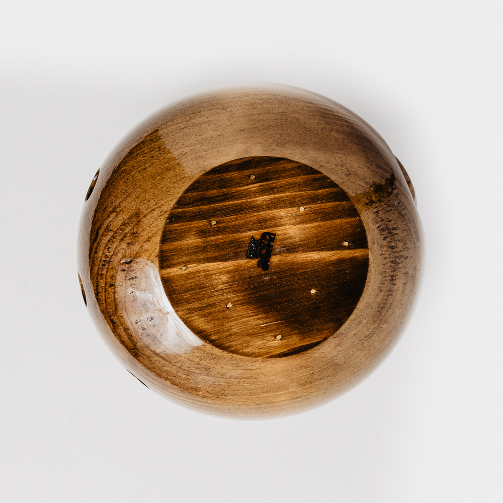 Деревянная клубочница для пряжи и ниток из дерева Сибирский Кедр KL9