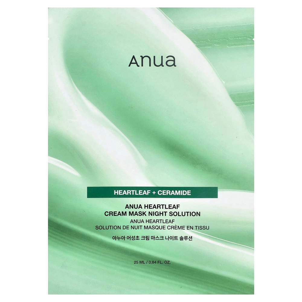 Anua, Heartleaf, крем-маска, ночной раствор, 25 мл (0,84 жидк. унции)