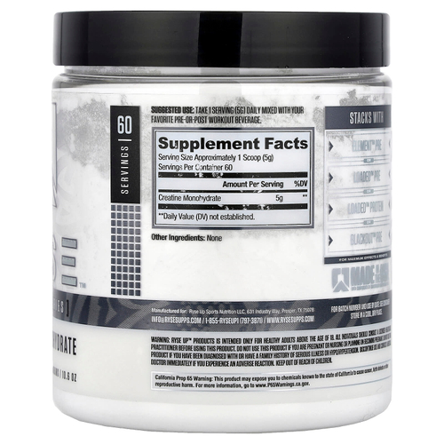 RYSE, Element Series, моногидрат креатина, 300 г (10,6 унции)