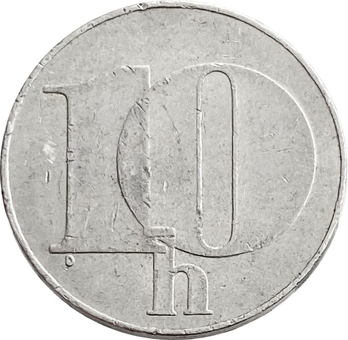 10 геллеров 1991 Чехословакия