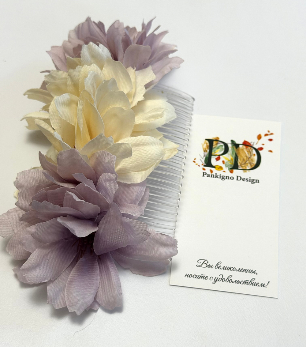 Гребень Pankigno Design "Нежность" 10 см