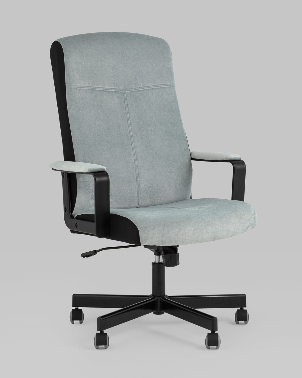 Кресло руководителя TopChairs ST-DOMINGO серо-голубой