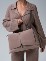 Замшевая сумка сэтчел Colette DBR 31349 капучино