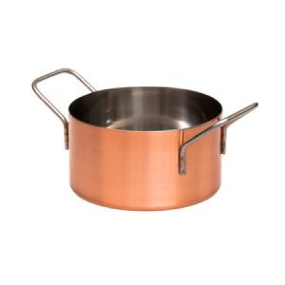 Кастрюля для подачи 10,9 см h6,1 см 550 мл круглая   нерж. цвет медь P.L.