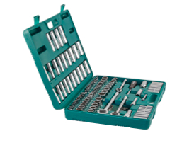 S05H48107S Набор инструмента универсальный 1/4", 3/8" и 1/2"DR, 107 предметов