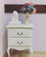 Тумба прикроватная Zip-mebel Малонн Ави 2 ящика Белый