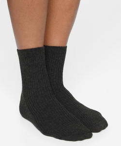 Oysho 5 пар хлопковых классических носков, серый