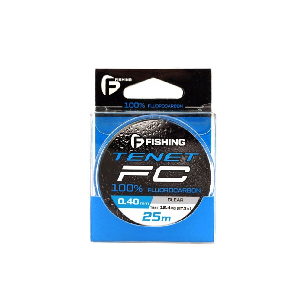 F-FISHING Леска Tenet Fluorocarbon 25м 0,40мм 12,4кг/27,3lb
