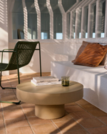 Aiguablava Журнальный столик бежевый цементный Ø66 см