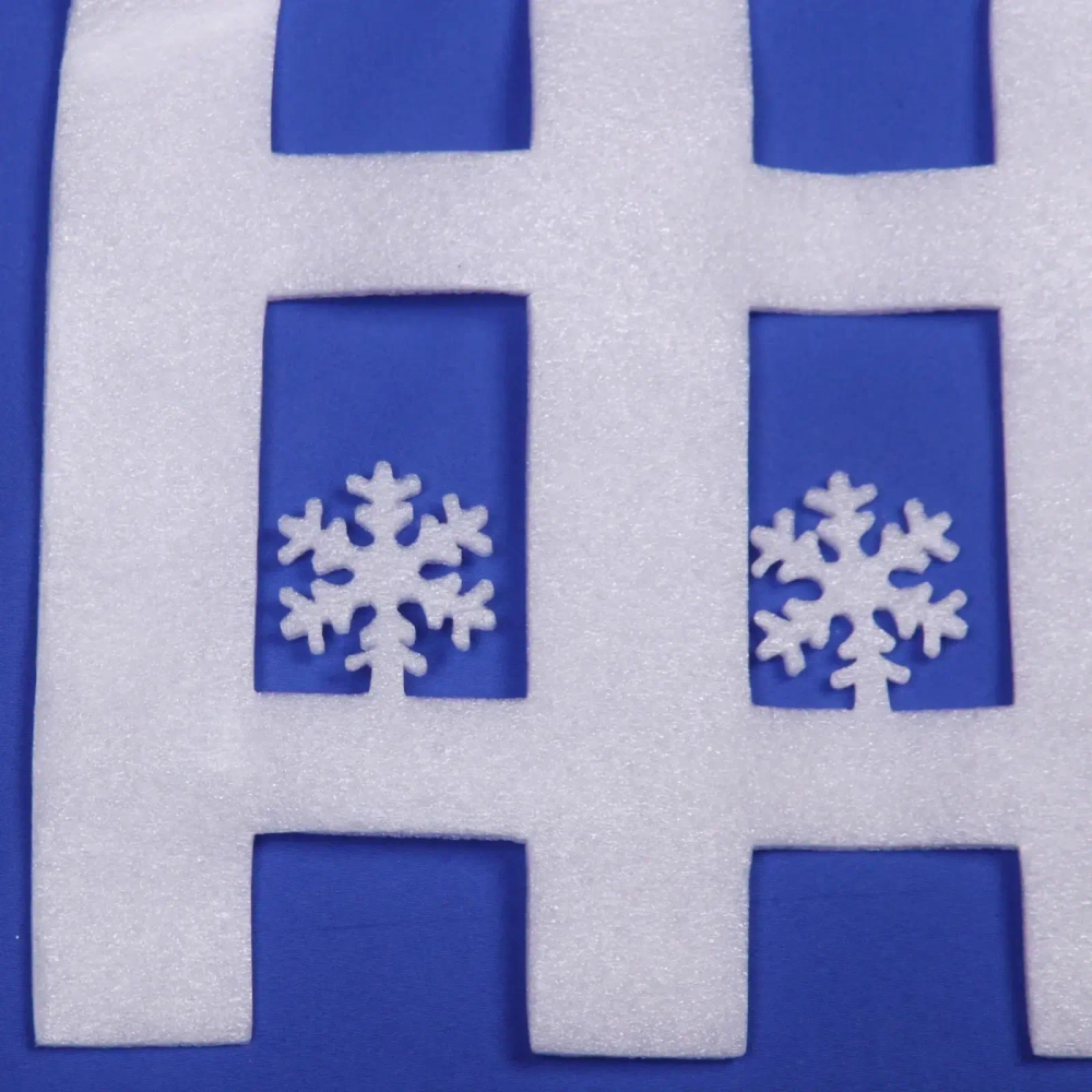 Украшение новогоднее «Забор со сказочными снежинками» 57*33 см