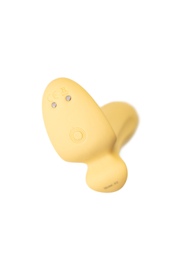 Анальный вибратор Satisfyer Intensity Plug, силикон, желтый, 9 см