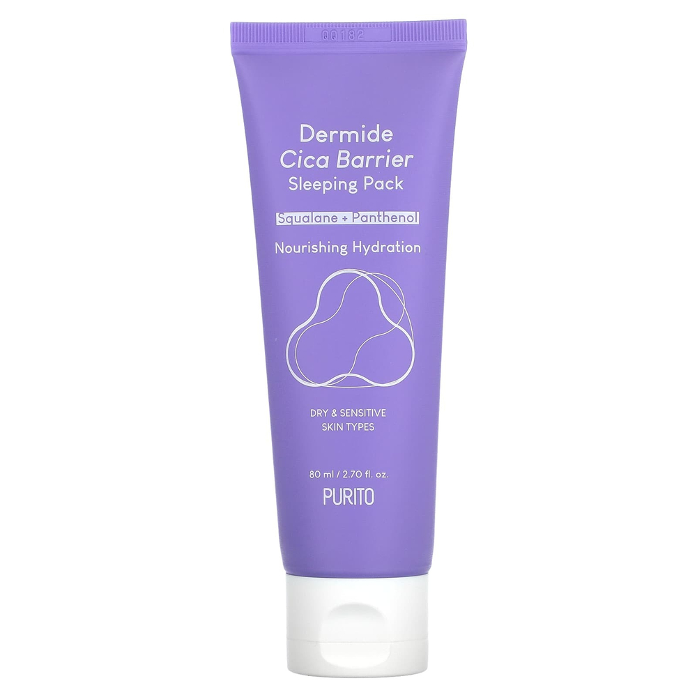 Purito, Dermide Cica Barrier, спальный пакет, 80 мл (2,70 жидк. унц.)