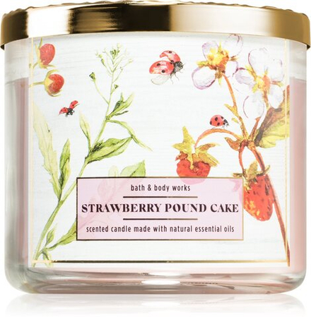 Bath & Body Works Strawberry Pound Cake - ароматическая свеча /   411  g  / GTIN 667556406702