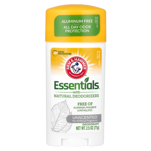 Arm & Hammer, Essentials, с натуральными дезодорирующими компонентами, дезодорант, без искусственных ароматизаторов, 71 г (2,5 унции)