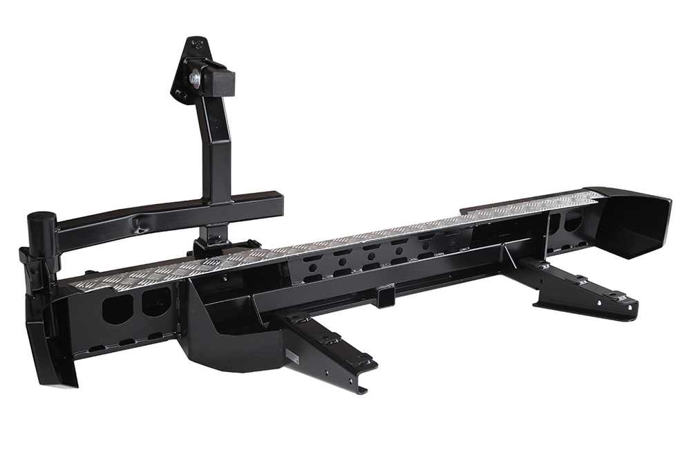 Бампер силовой задний ГАЗ Соболь с квадратом под фаркоп и калиткой стандарт РИФ