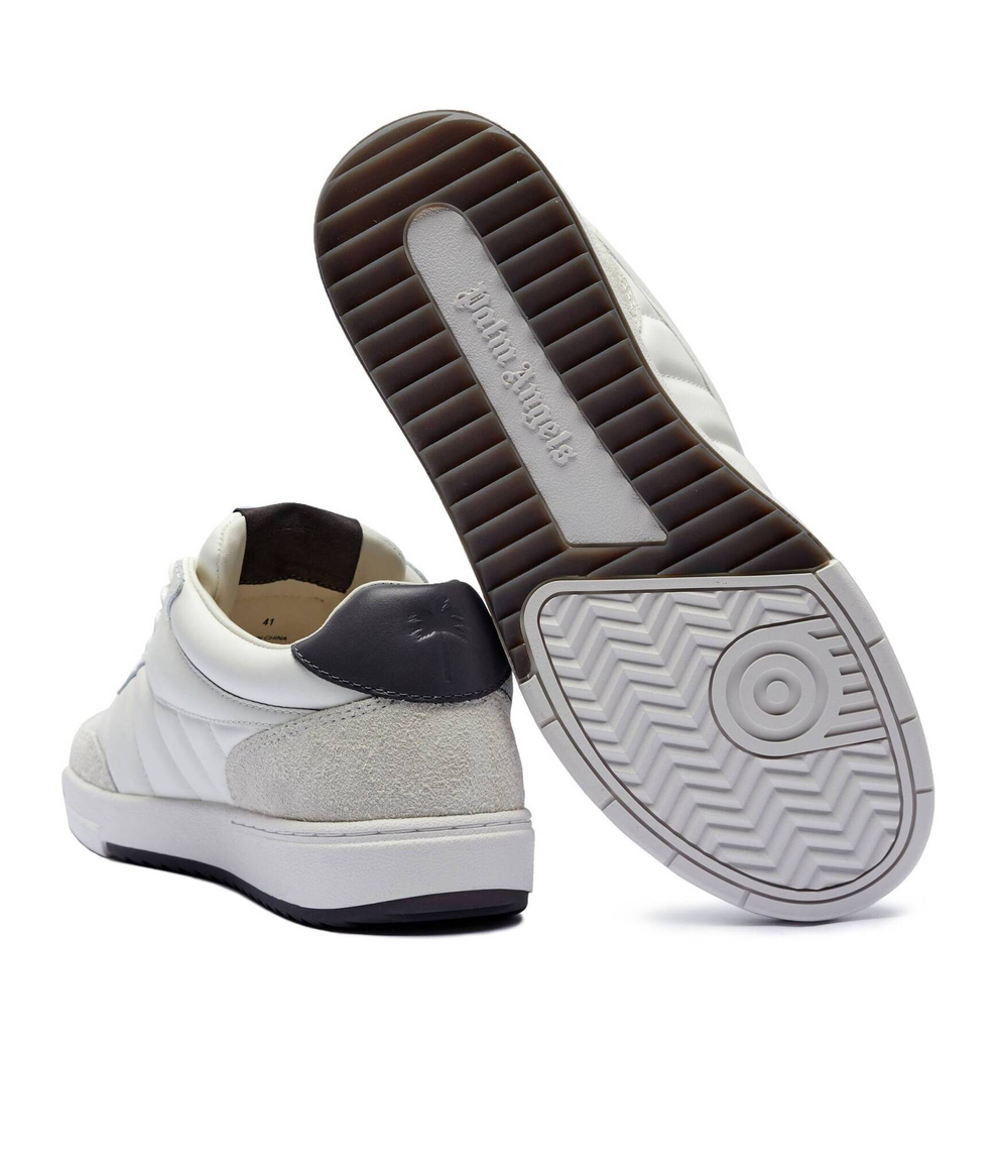 Кожаные кроссовки palm beach university Palm Angels - белый(PMIA097F 24LEA002)