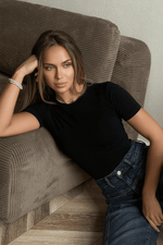 Футболка skims базовая облегающая