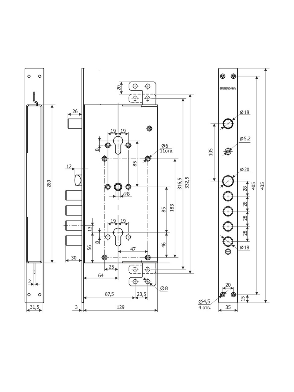 Замок Гардиан 75.16T ReStart