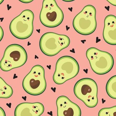 Авокадо на розовом фоне