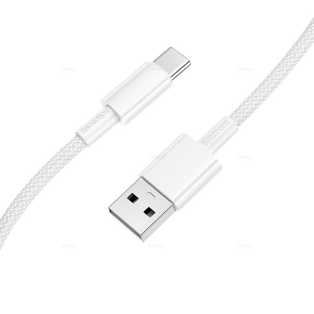 Кабель USB на Type-C 3A Borofone BX117 (white)
