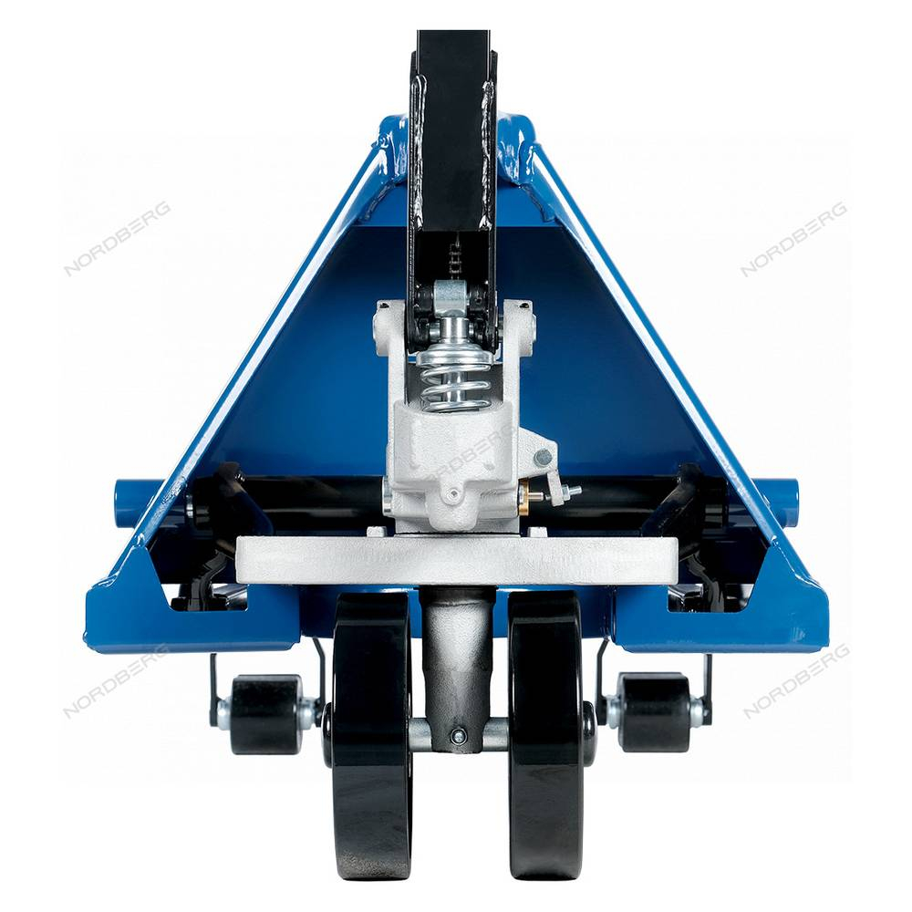 Тележка складская гидравлическая 2,5т усиленная с ПУ колесами NORDBERG N3901-25