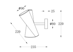 Настенный светильник (бра) Maytoni MOD095WL-02W