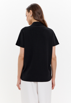 Топ с шалевым воротником