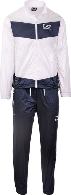 Men's Спортивный костюм EA7 Man Woven Tracksuit - white/navy blue