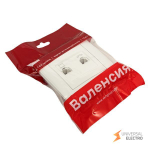 Валенсия розетка RJ-45+RJ11 2-местная белая EKF PROxima