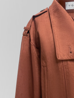 Куртка YG 6117 на пуговицах и c ремешками на рукавах