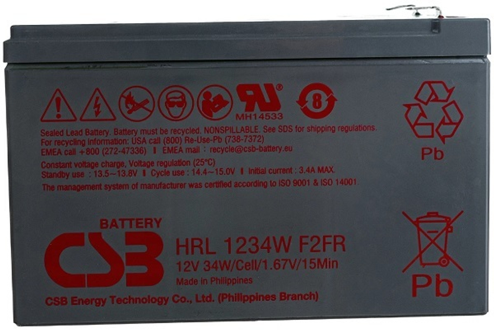 Батарея  CSB HRL1234W F2 FR