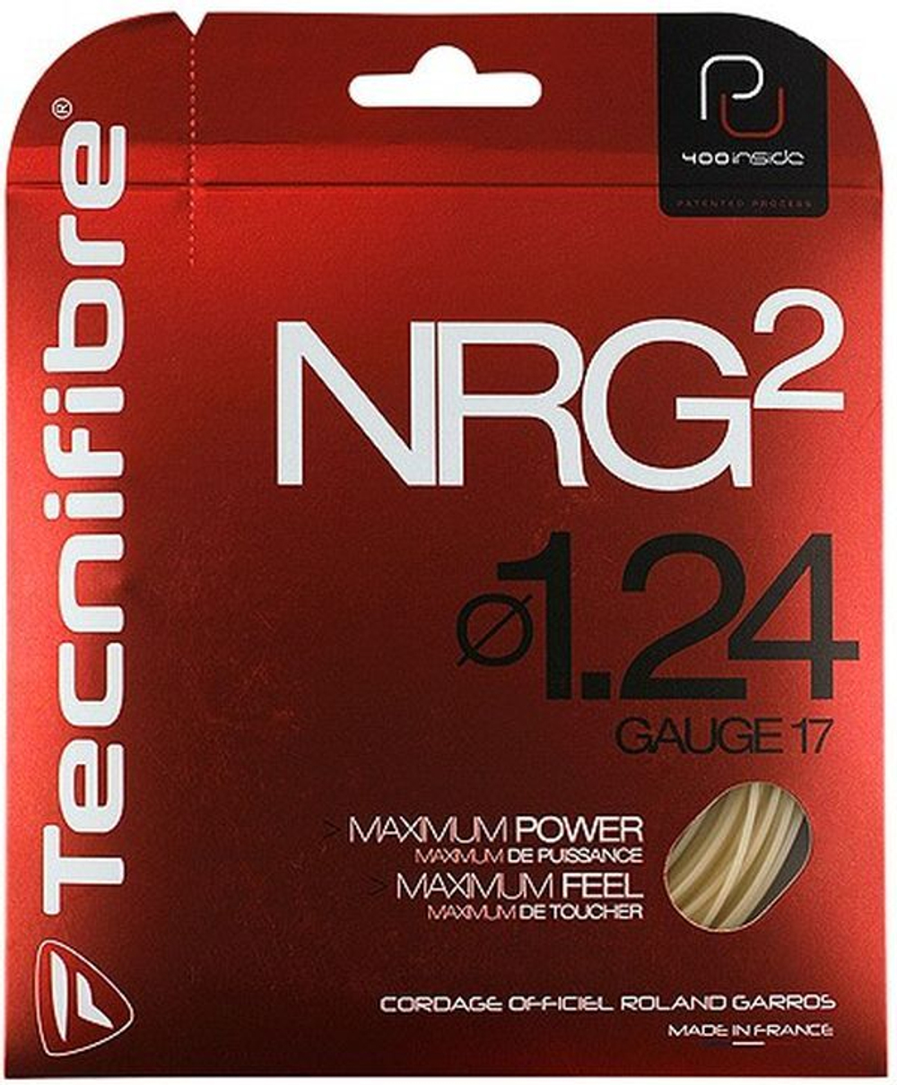 Теннисные струны Tecnifibre NRG2 (12 m) - натуральные