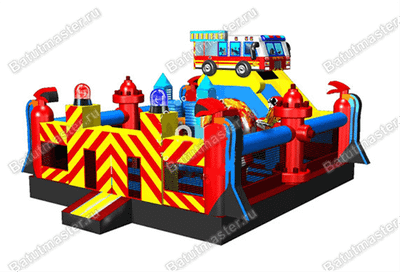 Надувной батут "Пожарная площадка" 6*5*4 м