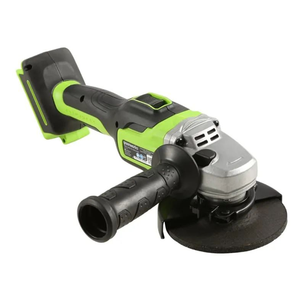 Угловая шлифовальная машина, аккумуляторная Greenworks 24V, бесщеточная, c 1хАКБ 4