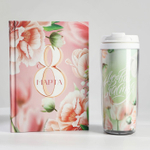 Подарочный набор, ежедневник А5, 80 л. и термостакан 350 мл «С 8 марта»