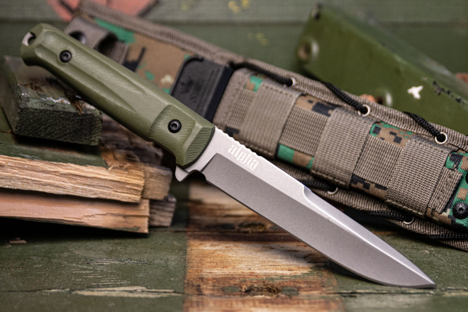 Тактический нож Alpha AUS-8 TacWash G10 Olive