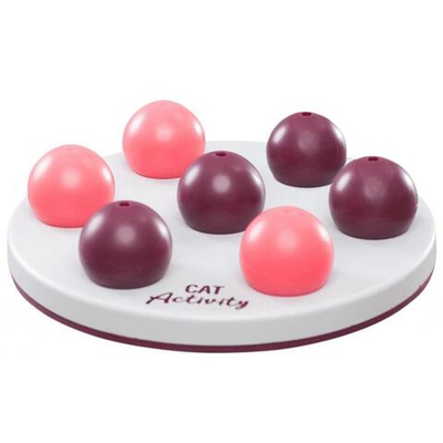 Развивающая игрушка для кошек "Пасьянс" ø 20 см, ягодный/розовый/светло-серый, Trixie