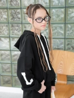 Спортивный костюм для девочки, худи и брюки