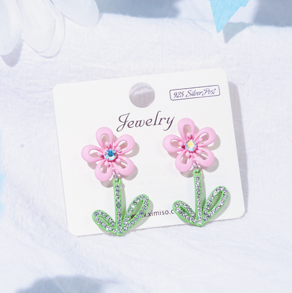 Набор сережек &quot;Five-Petal Flower&quot;