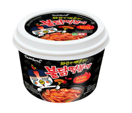 Рисовые клецки токпокки острые со вкусом курицы в соусе бульдак Samyang