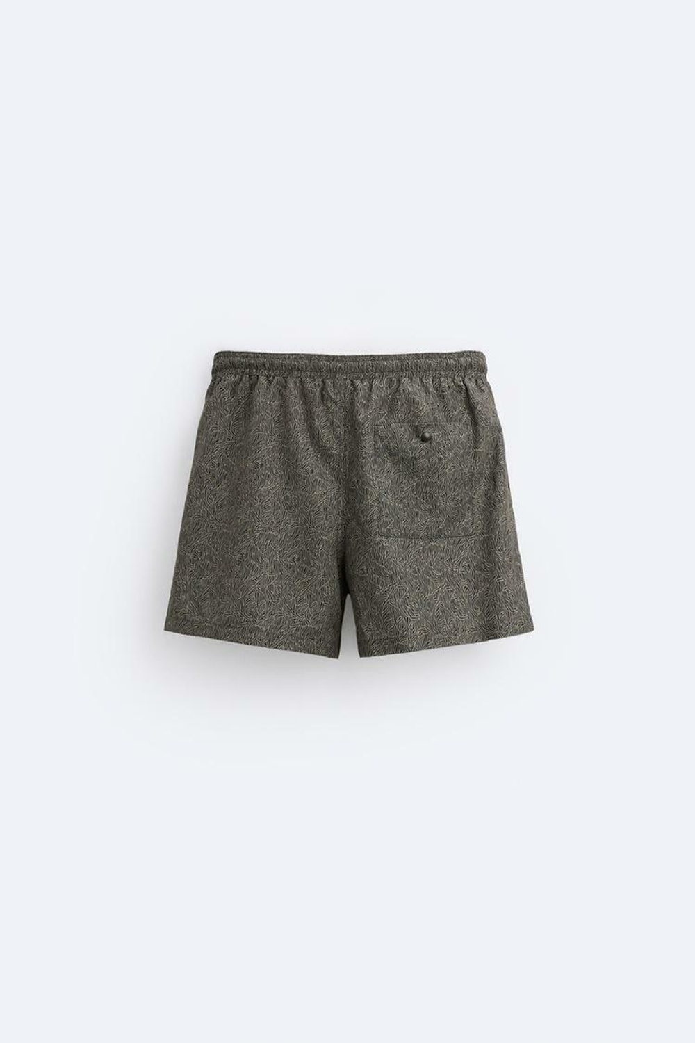 ZARA ПЛАВКИ С ЦВЕТОЧНЫМ ПРИНТОМ, СЕРОВАТО-КОРИЧНЕВЫЙ