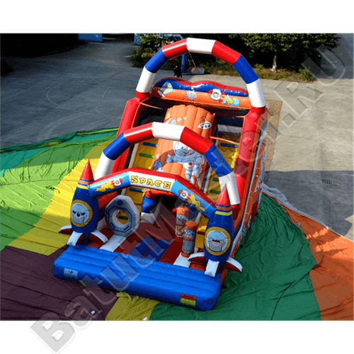 Коммерческий надувной батут "Новая ракета" 8*5*6 м