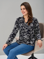 Блузка БЛ-22/черный-буквы