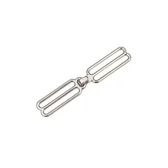 Регуляторы с крючками для бретели серебро 20 мм