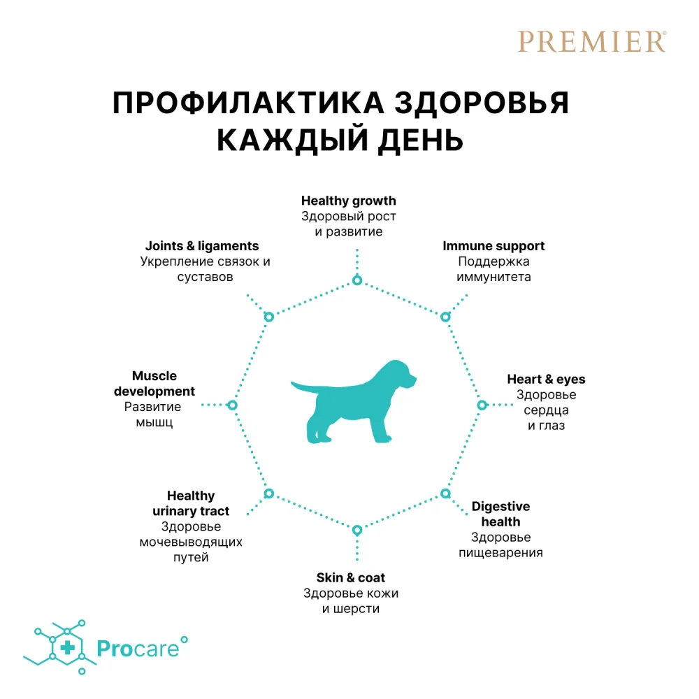 Сухой корм Premier Dog Turkey Puppy для щенков из свежего мяса индейки Сухой корм Premier Dog Turkey Puppy для щенков из свежего мяса индейки