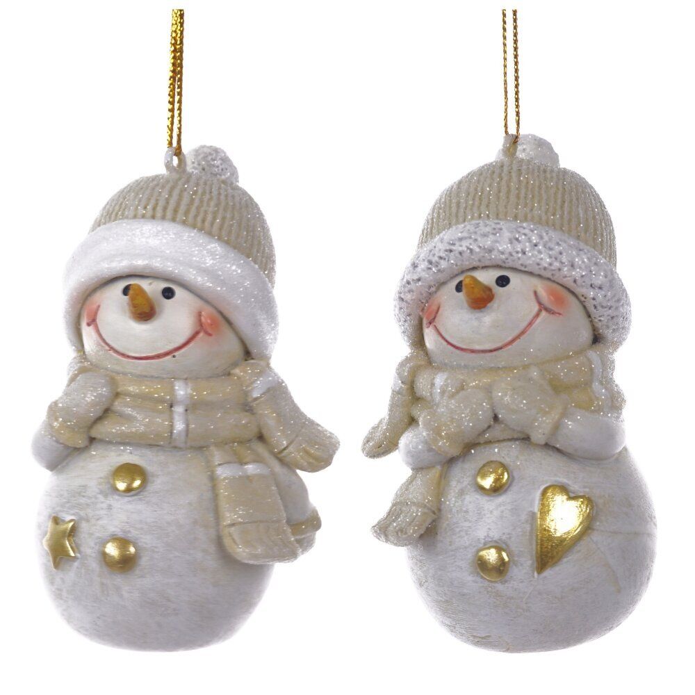 GAEM Фигурка декоративная подвесная "Снеговик", L5 W4,5 H8,5 см, 2в.