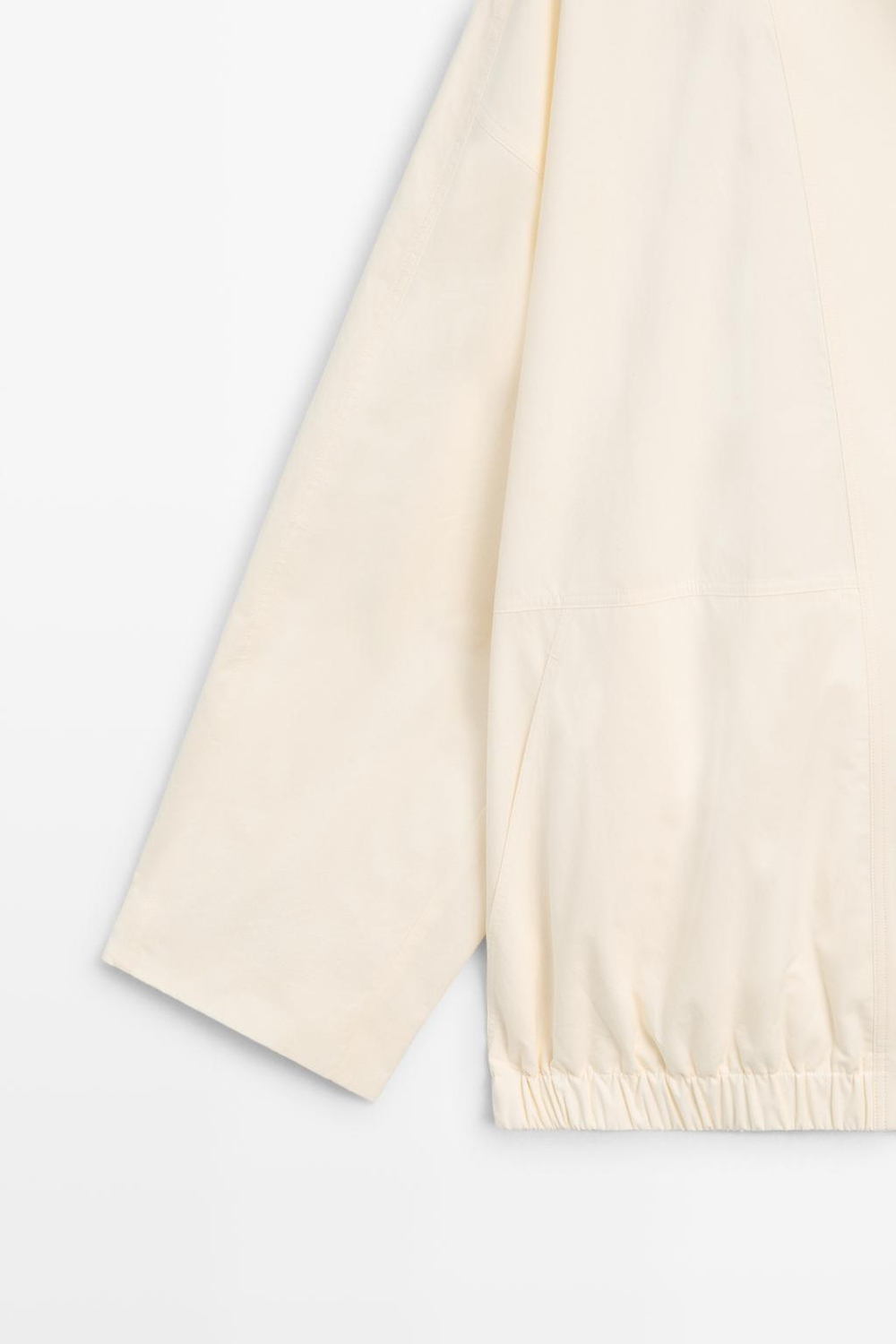 Massimo Dutti Бомбер с кнопками, натуральный/кремовый