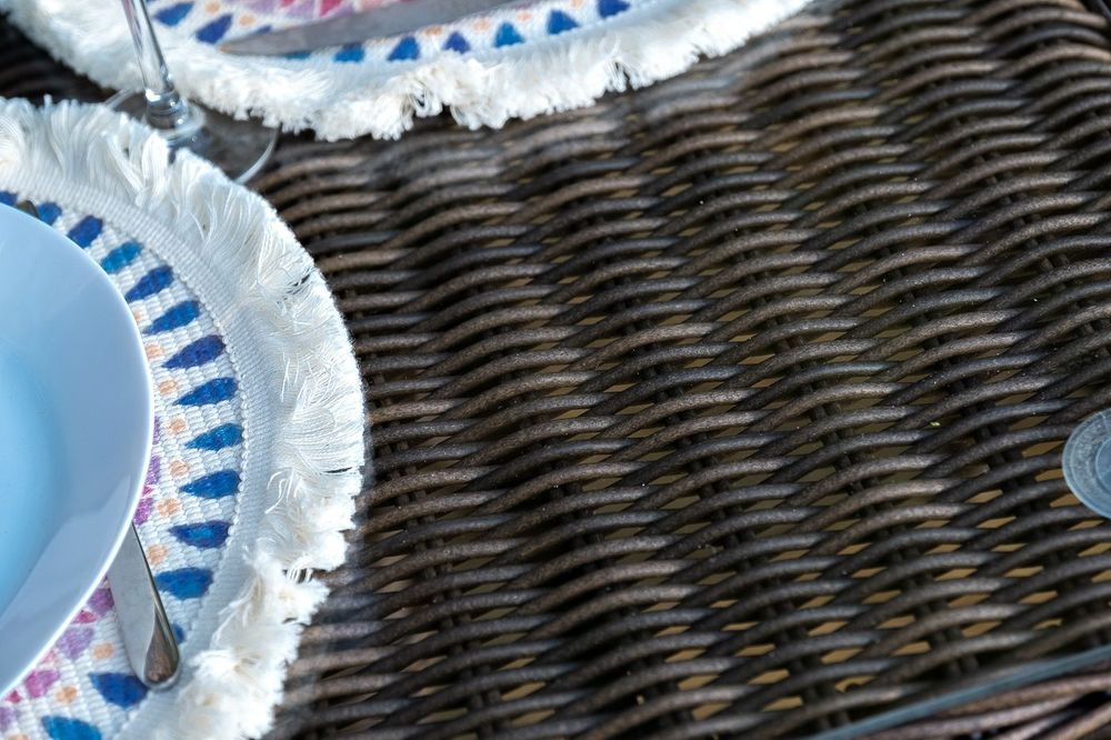 "Сицилия" обеденная группа плетеная, цвет коричневый