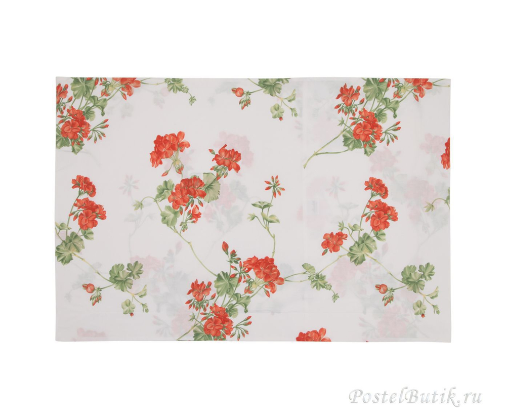 Постельное белье 2 спальное евро макси Mirabello Gerani оранжевое